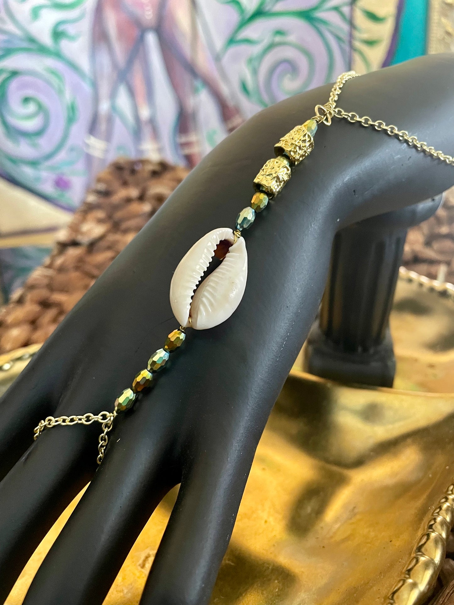 Cowrie Shell Lux Hand Jewelry