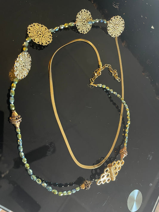 African Mermaid Gold Chain ￼Waist-beads