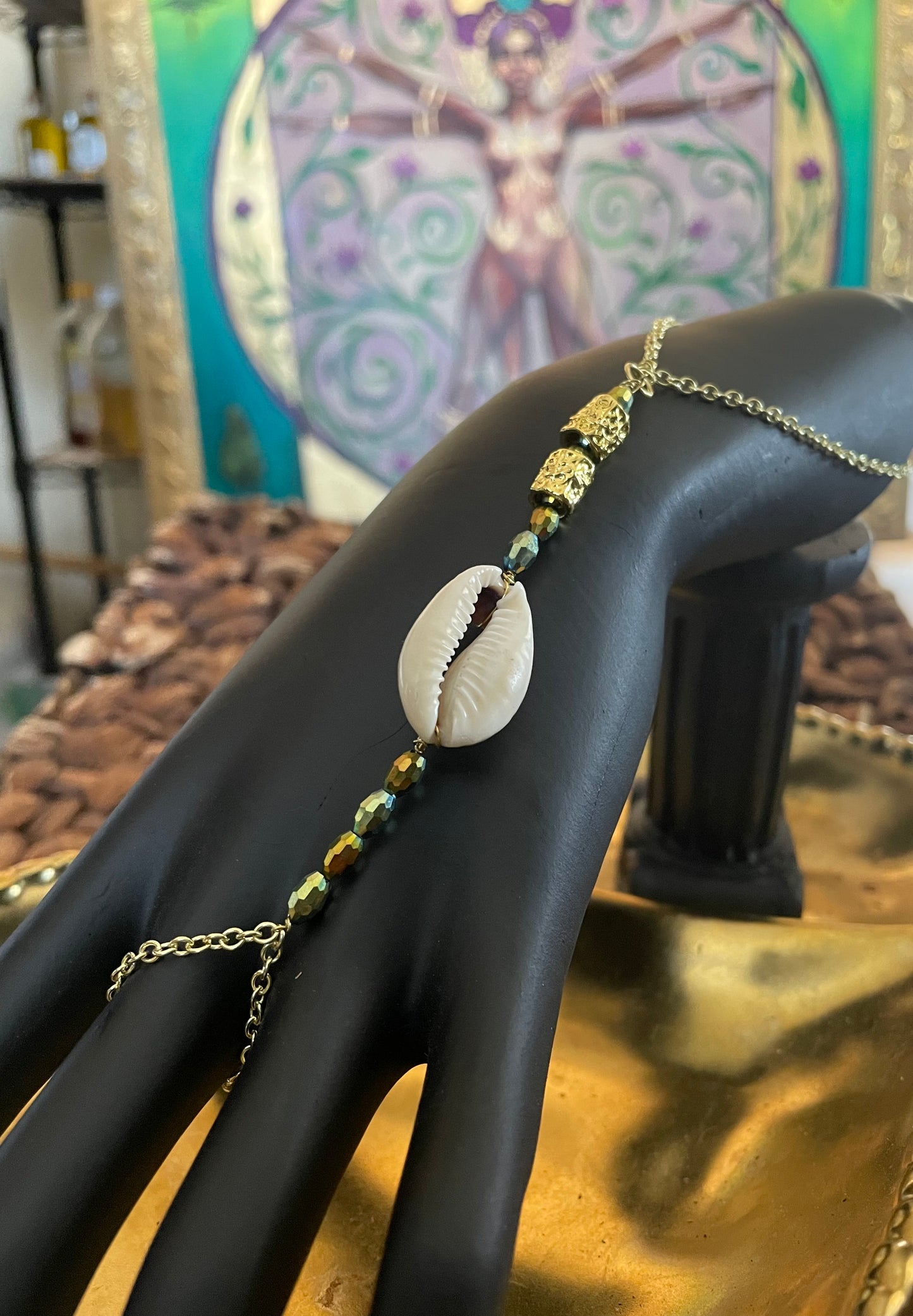Cowrie Shell Lux Hand Jewelry